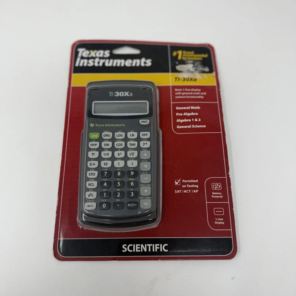 Texas Instruments TI-30Xa Scientific Calculator Battery Powered SAT ACT AP NEW